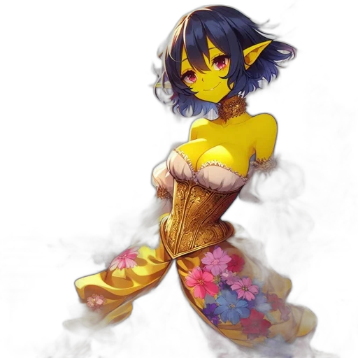dress, mask, flower, weapon transparent PNG cut-out