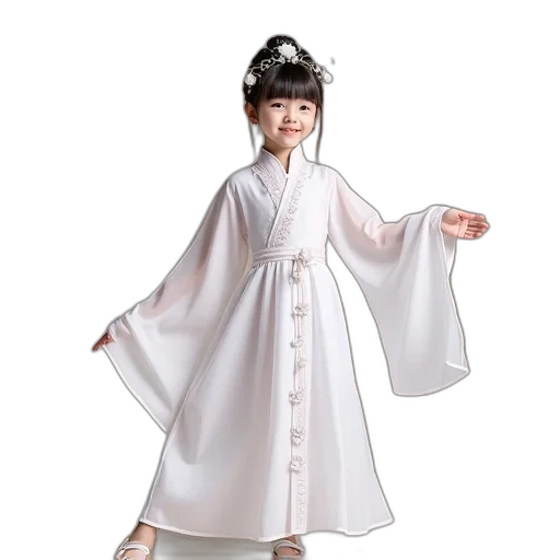 dress, photorealistic, girl, kids transparent PNG cut-out