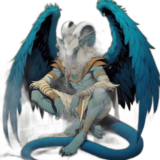 dragon, creature, staff, animal transparent PNG cut-out