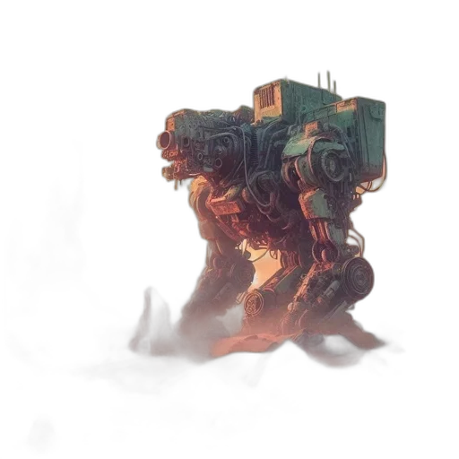 robot, weapon, creature, staff transparent PNG cut-out