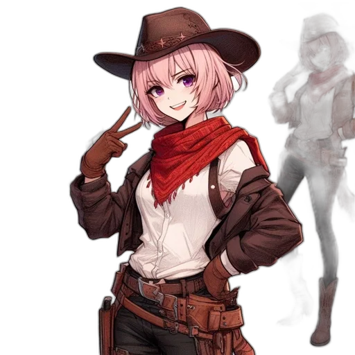 jacket, weapon, hat, staff transparent PNG cut-out