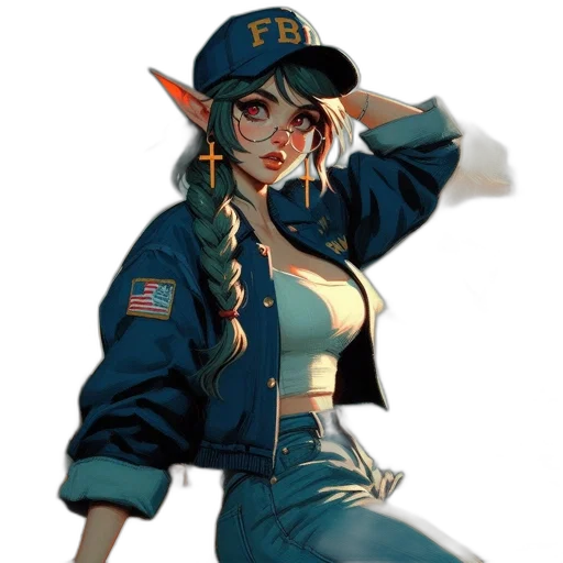 jacket, staff, hat, weapon transparent PNG cut-out