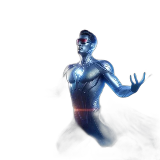 robot, creature, concept art, 3d render transparent PNG cut-out