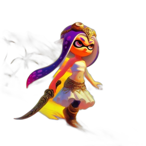 weapon, dress, staff, animal transparent PNG cut-out