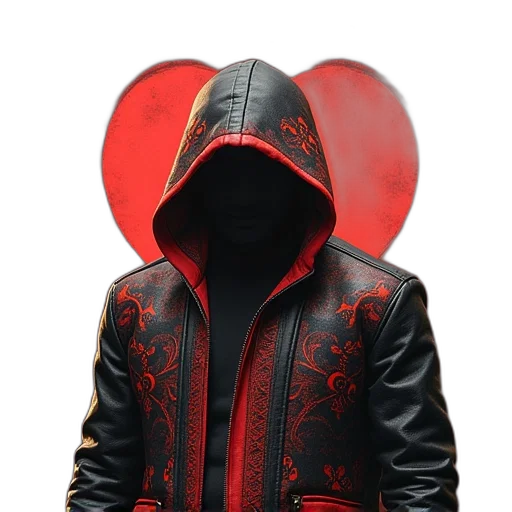 jacket, mask, cyberpunk, concept art transparent PNG cut-out