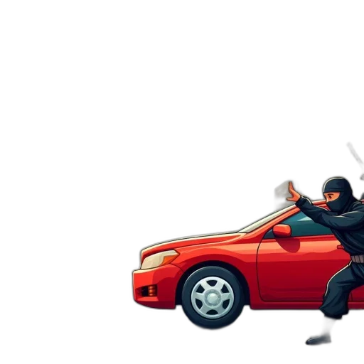car, weapon, concept art, pixel art transparent PNG cut-out