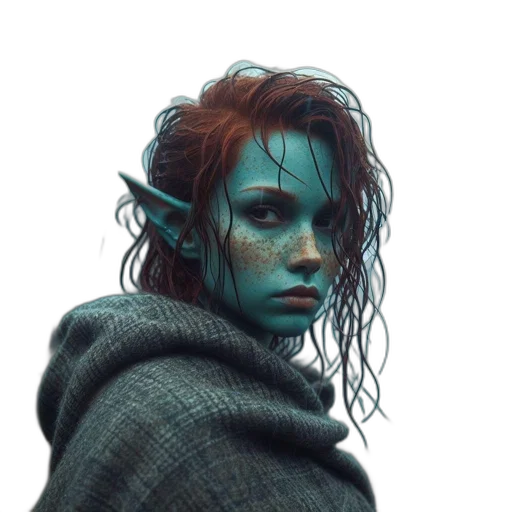 creature, face, dragon, staff transparent PNG cut-out