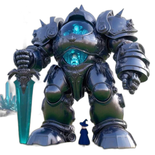 robot, weapon, staff, sword transparent PNG cut-out