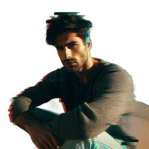 jacket, hat, hair, face transparent PNG cut-out