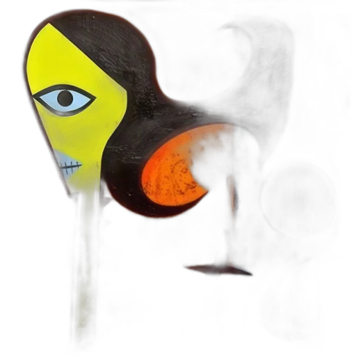 mask, face, hair, staff transparent PNG cut-out