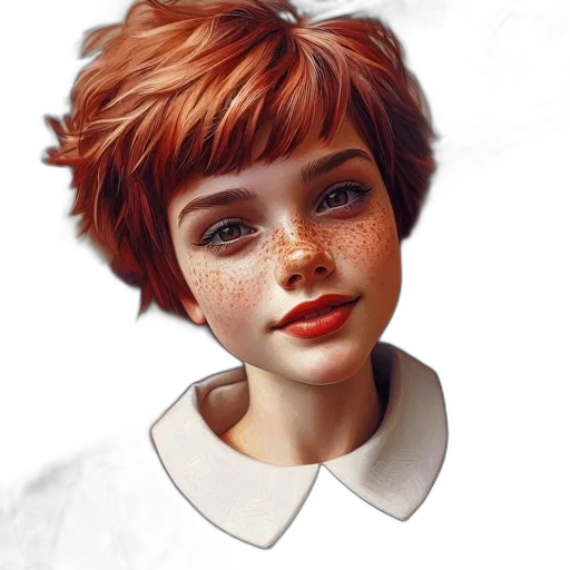 face, robot, hair, creature transparent PNG cut-out