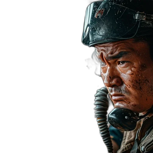 face, staff, weapon, robot transparent PNG cut-out