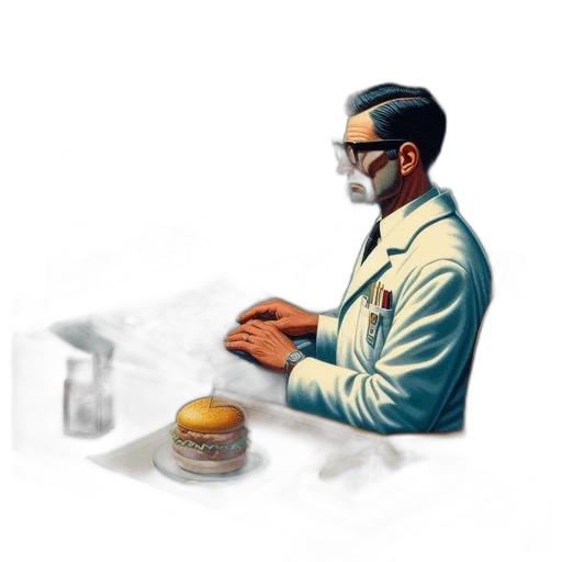 food, concept art, pixel art, man transparent PNG cut-out