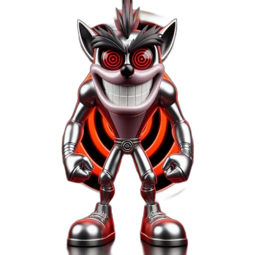 robot, creature, animal, 3d render transparent PNG cut-out
