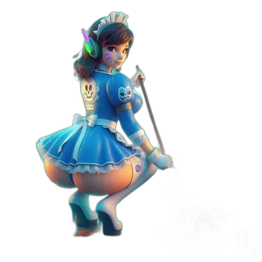 staff, dress, weapon, robot transparent PNG cut-out