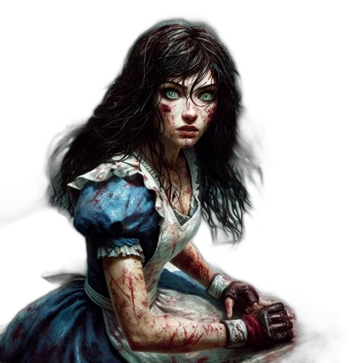 fantasy art, comic book art, concept art, photorealistic transparent PNG cut-out
