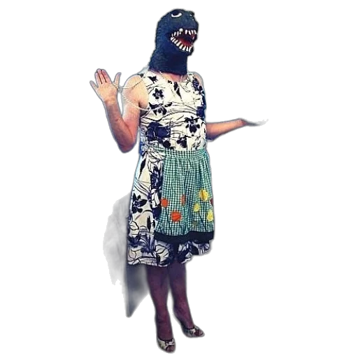 dress, mask, creature, concept art transparent PNG cut-out