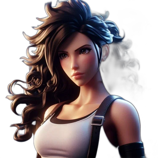hair, fantasy art, concept art, photorealistic transparent PNG cut-out