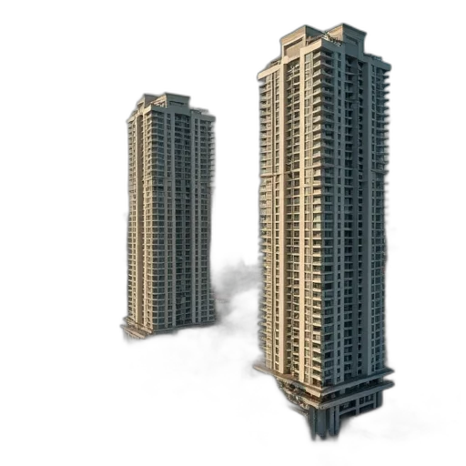 building, 3d render, photorealistic, concept art transparent PNG cut-out