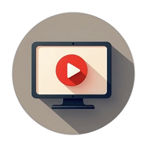 circle, video, icon transparent PNG cut-out