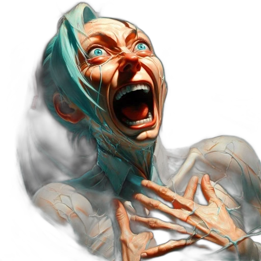 face, creature, mask, concept art transparent PNG cut-out