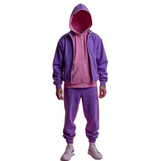 jacket, creature, vaporwave, 3d render transparent PNG cut-out
