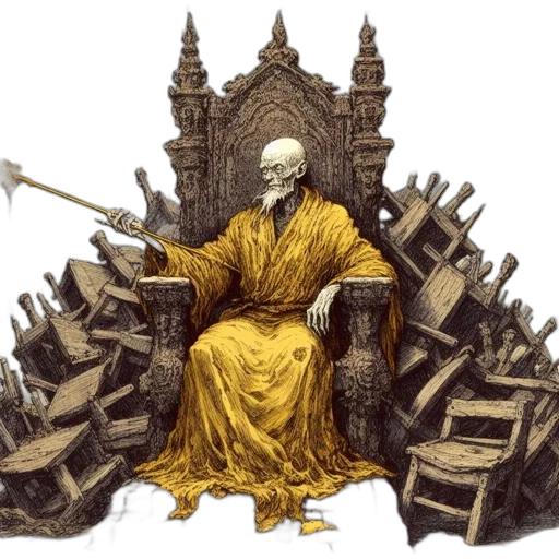 furniture, crown, staff, concept art transparent PNG cut-out