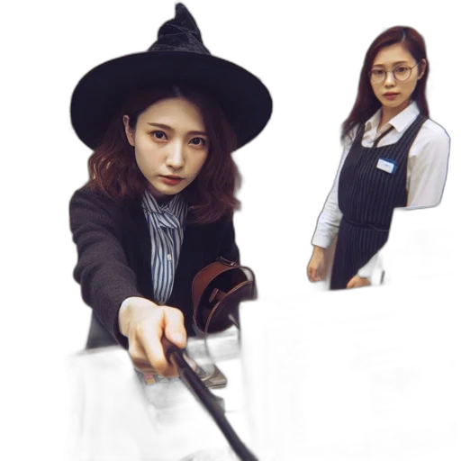 staff, hat, weapon, umbrella transparent PNG cut-out