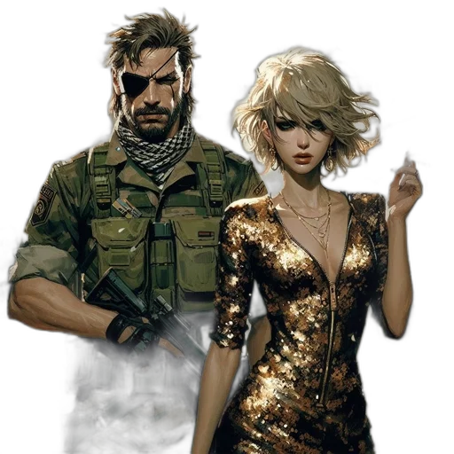 weapon, jacket, concept art, comic book art transparent PNG cut-out