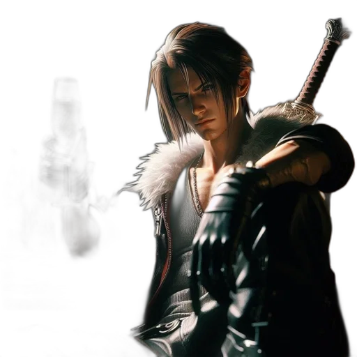 jacket, weapon, sword, concept art transparent PNG cut-out