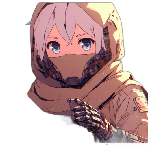 robot, weapon, mask, creature transparent PNG cut-out