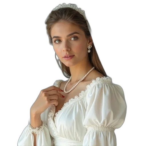jewelry, dress, crown, staff transparent PNG cut-out