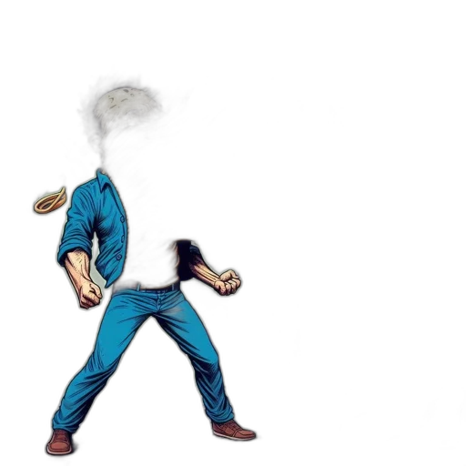 staff, jacket, mask, weapon transparent PNG cut-out