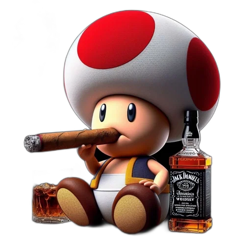 hat, bottle, weapon, pixel art transparent PNG cut-out