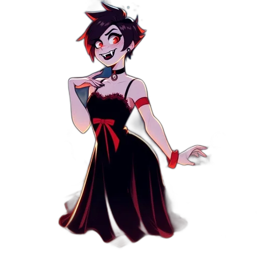 dress, creature, staff, mask transparent PNG cut-out