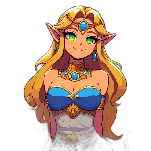 crown, dress, jewelry, staff transparent PNG cut-out