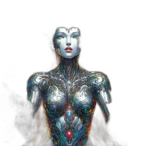 robot, dress, jewelry, mask transparent PNG cut-out