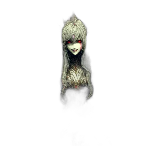 mask, creature, hair, face transparent PNG cut-out