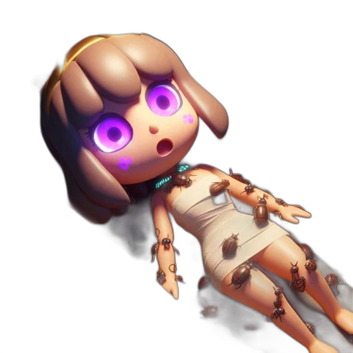 robot, creature, dress, staff transparent PNG cut-out