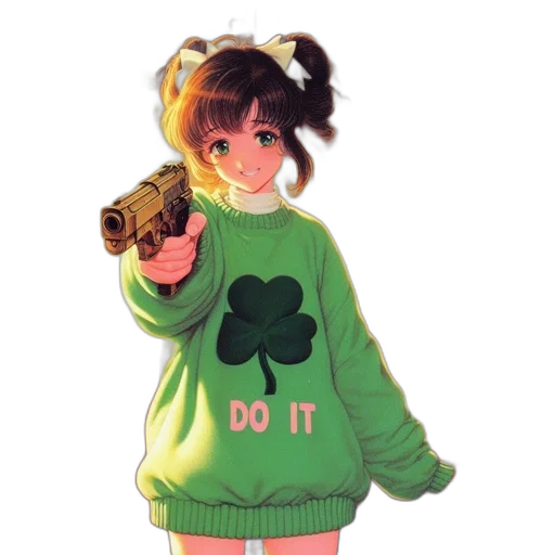 weapon, jacket, staff, dress transparent PNG cut-out