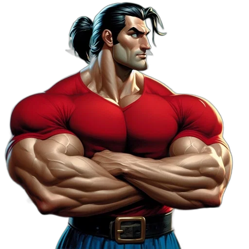 comic book art, concept art, cartoon, fantasy art transparent PNG cut-out