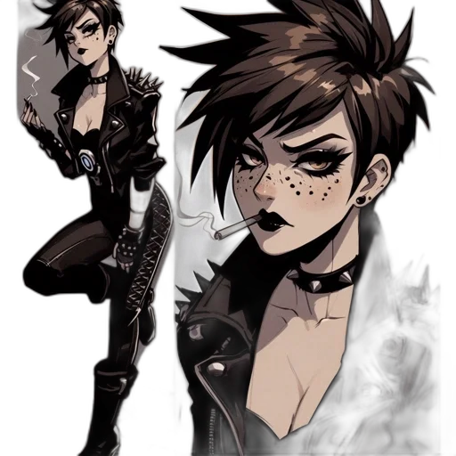 concept art, comic book art, cyberpunk, fantasy art transparent PNG cut-out