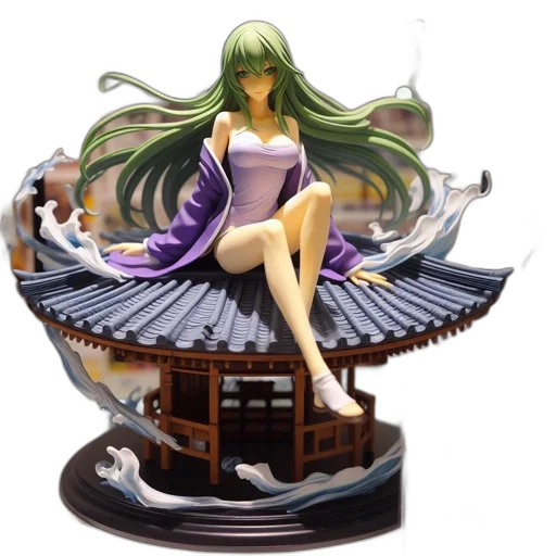 3d render, concept art, fantasy art, green transparent PNG cut-out