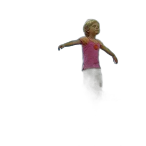dress, creature, staff, hair transparent PNG cut-out