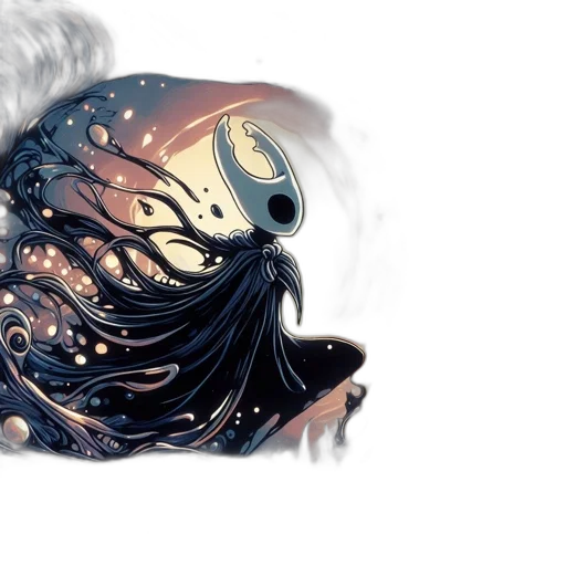 creature, mask, hair, robot transparent PNG cut-out