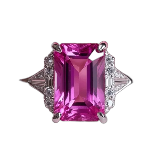 jewelry, crown, 3d render, pink transparent PNG cut-out