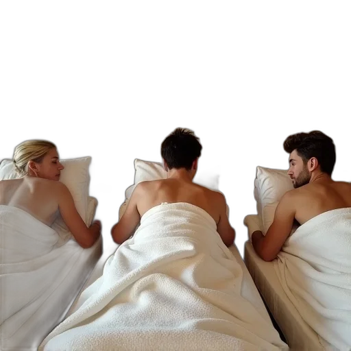 furniture, fire, three, people transparent PNG cut-out