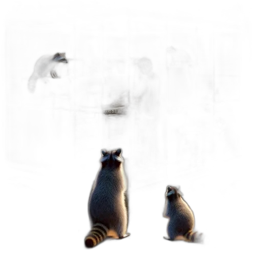 animal, concept art, 3d render, photorealistic transparent PNG cut-out