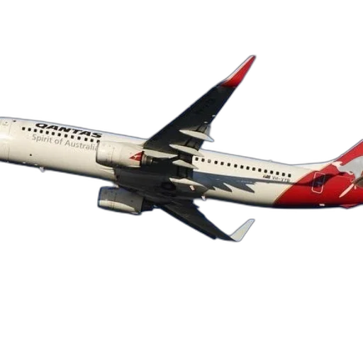 3d render, qantas, airplane, spirit transparent PNG cut-out