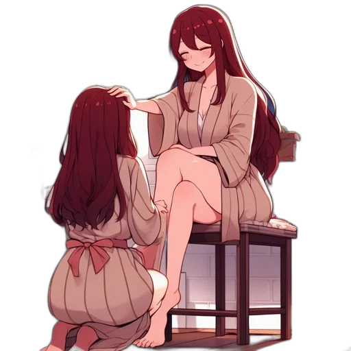 dress, hair, jacket, crown transparent PNG cut-out
